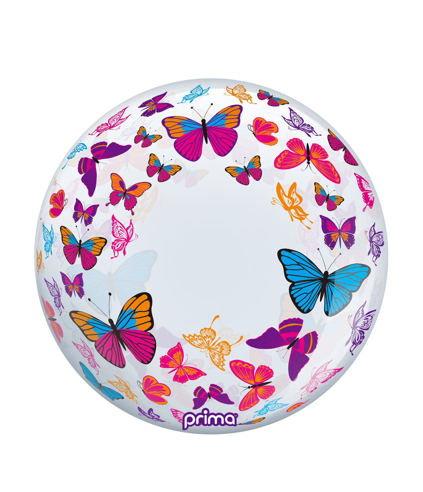 20” Colorful Butterflies Sphere - BAM Party Global