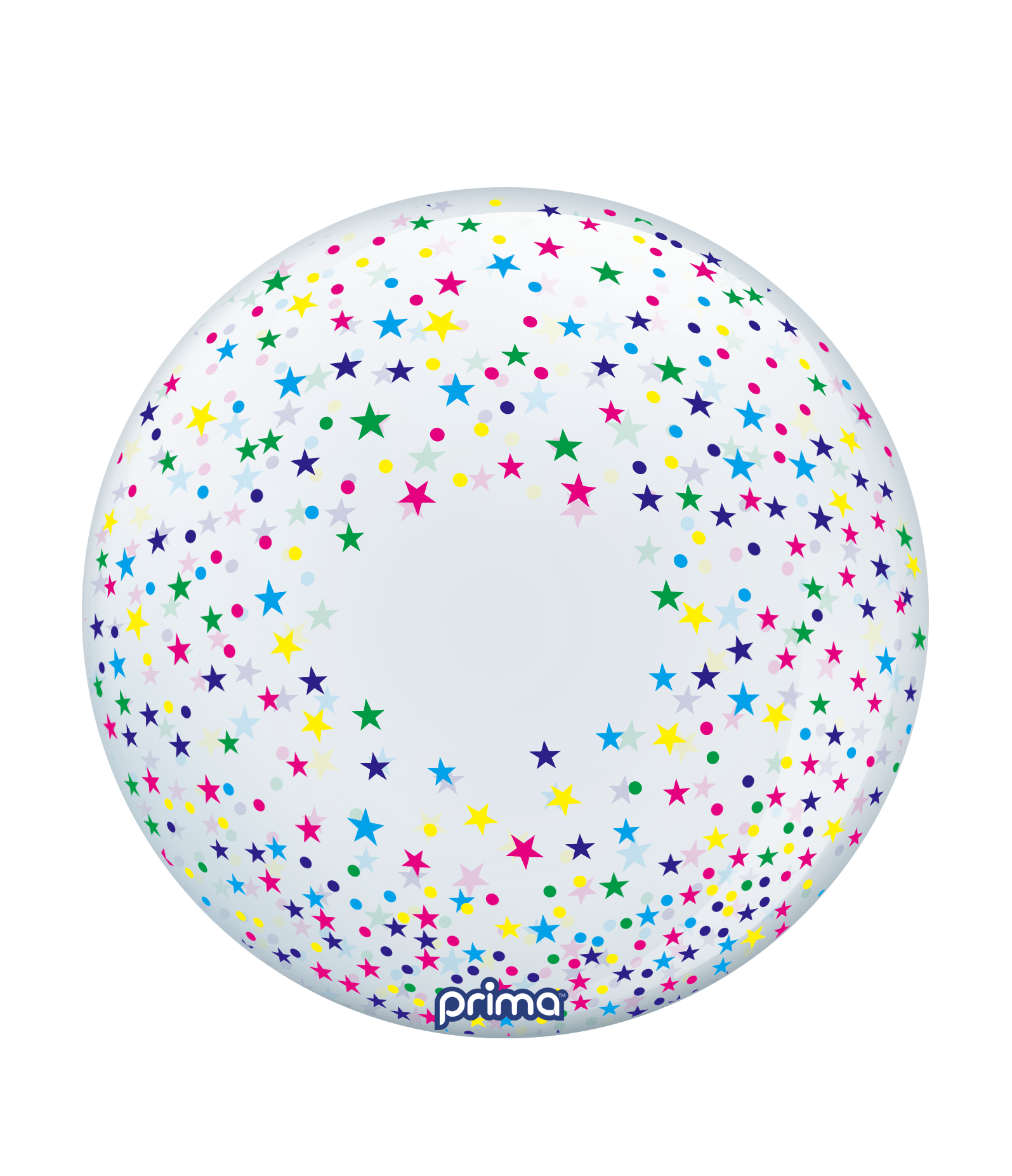 20” Colorful Confetti Stars Sphere - BAM Party Global