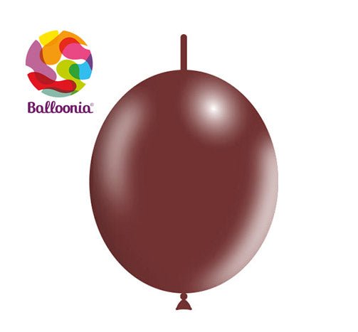 Balloonia Decolink 12" Chocolate Latex Balloons - 100ct - BAM Party Global