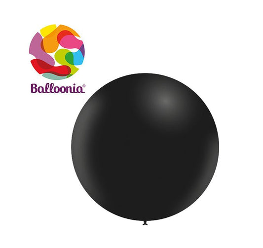 Balloonia 18" Latex Black 25ct - BAM Party Global