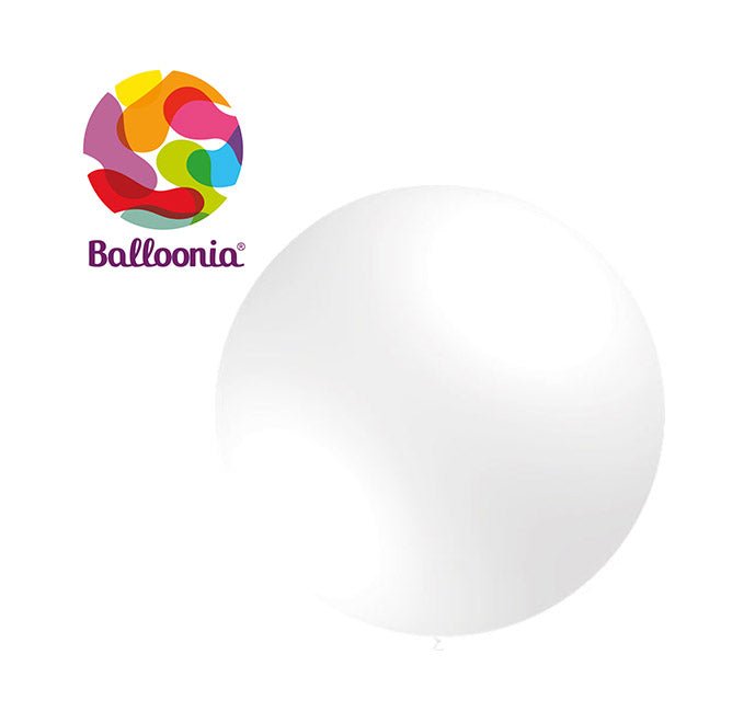 Balloonia 18" Latex White 25ct - BAM Party Global