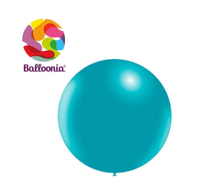 Balloonia 18" Turquoise Latex Balloon 25ct - BAM Party Global