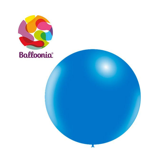 Balloonia 2ft Blue Latex Balloon 5ct - BAM Party Global