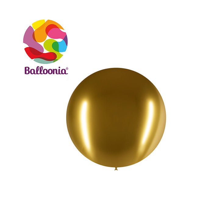 Balloonia 2ft Brilliant Latex Gold 5ct - BAM Party Global