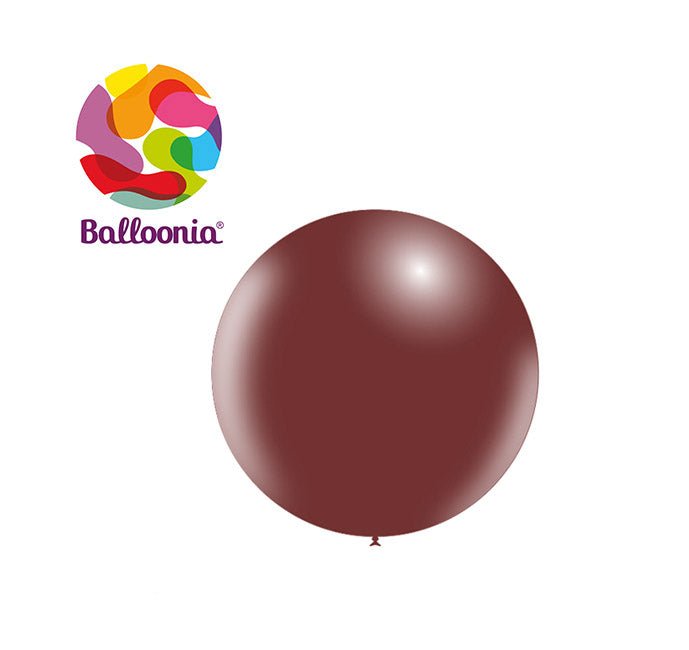 Balloonia 2ft Chocolate Latex Balloon 5ct - BAM Party Global