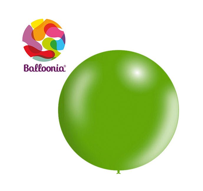 Balloonia 2ft Metallic Latex Green 5ct - BAM Party Global