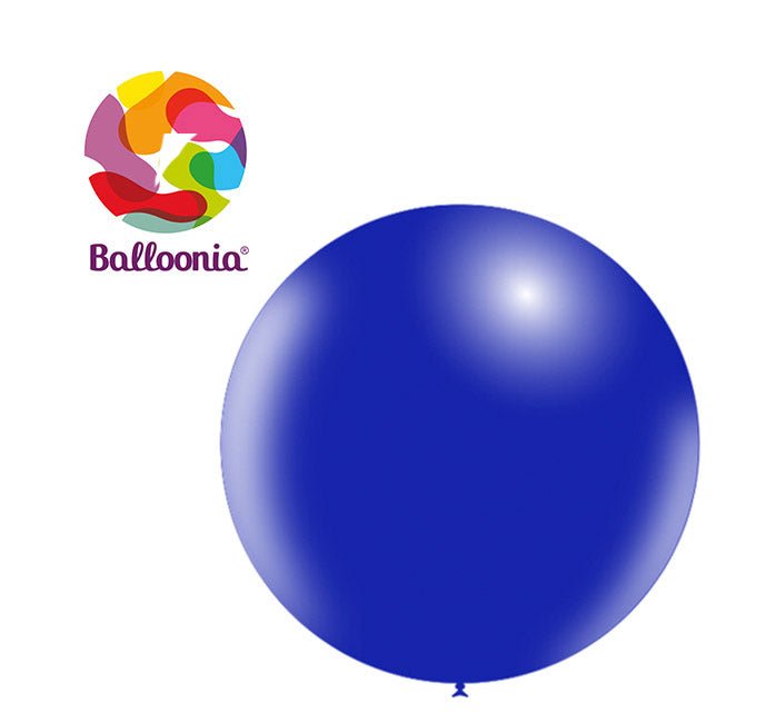 Balloonia 2ft Navy Blue Latex Balloon 5ct - BAM Party Global