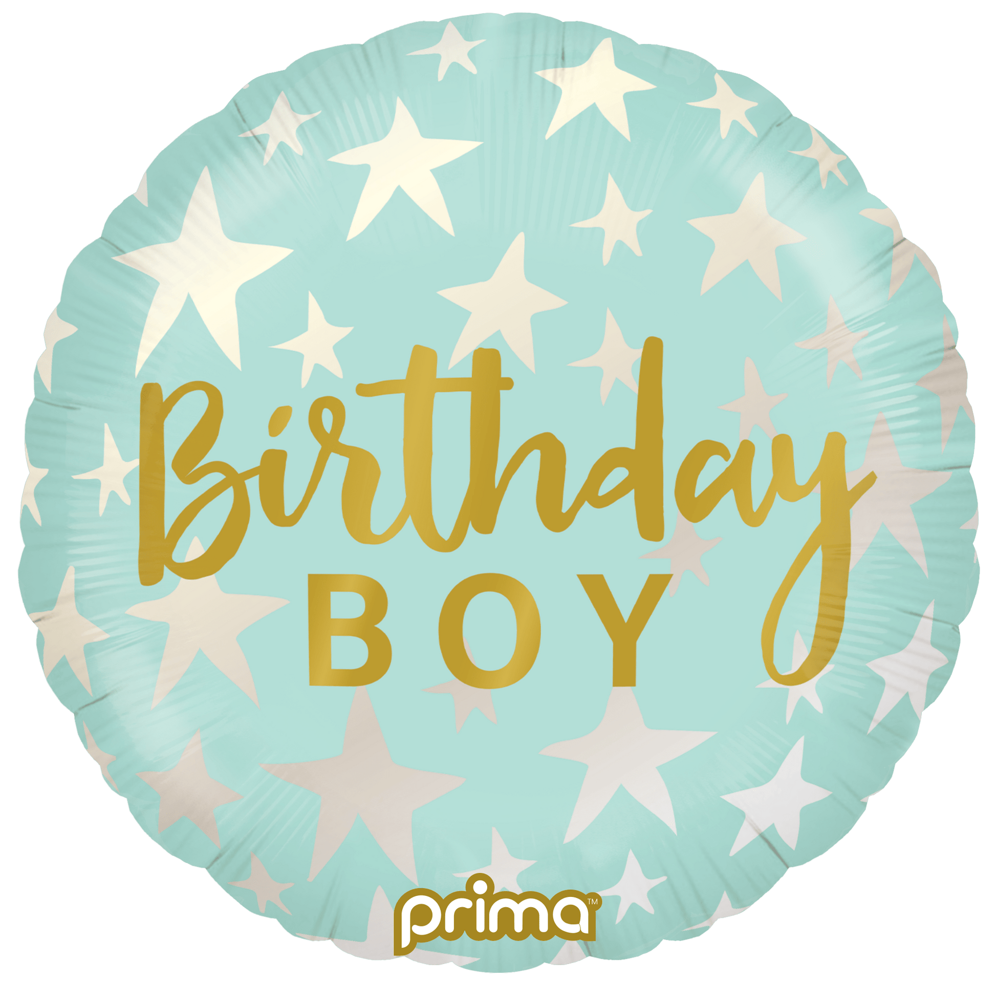 18” Round Birthday Boy Stars - BAM Party Global