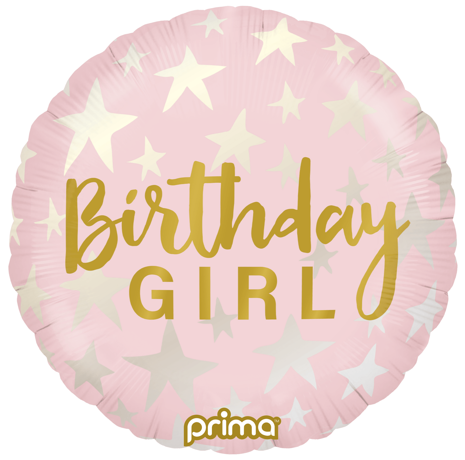 18” Round Birthday Girl Stars - BAM Party Global