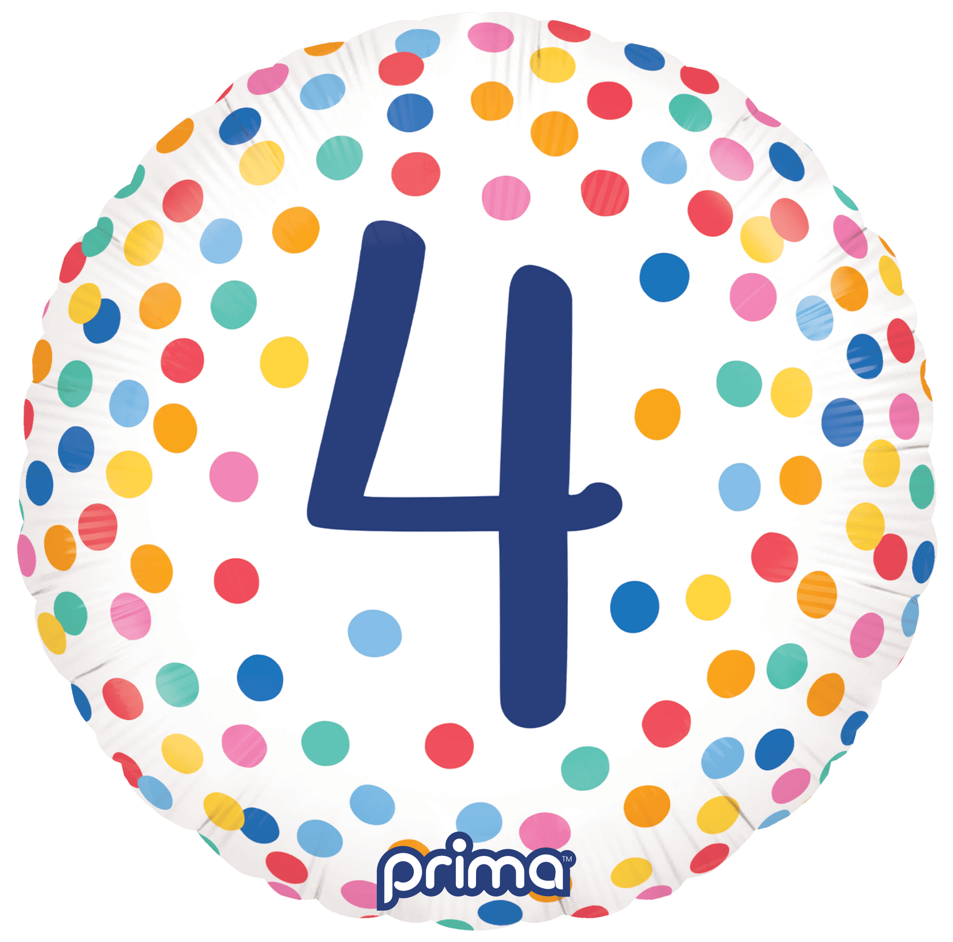 18” Round Happy Birthday Confetti Numbers 1-5 - BAM Party Global