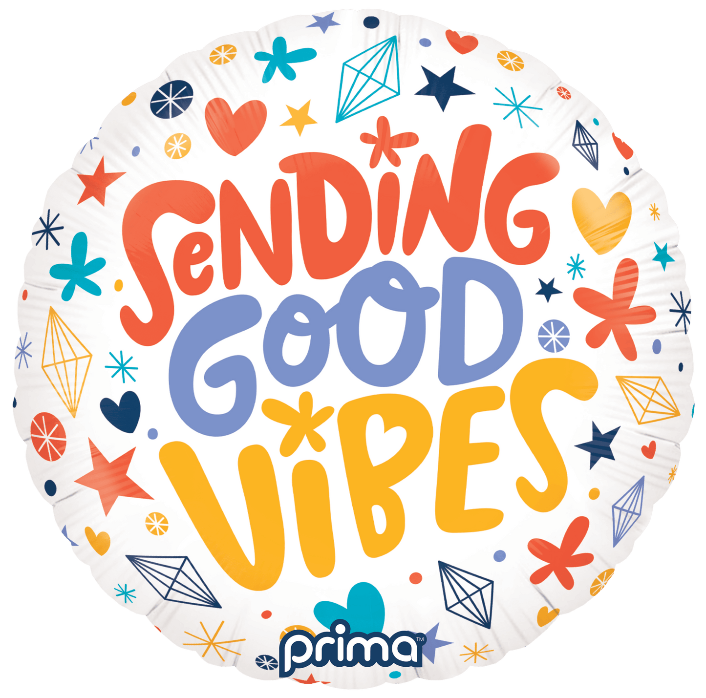 18” Round Sending Good Vibes - BAM Party Global