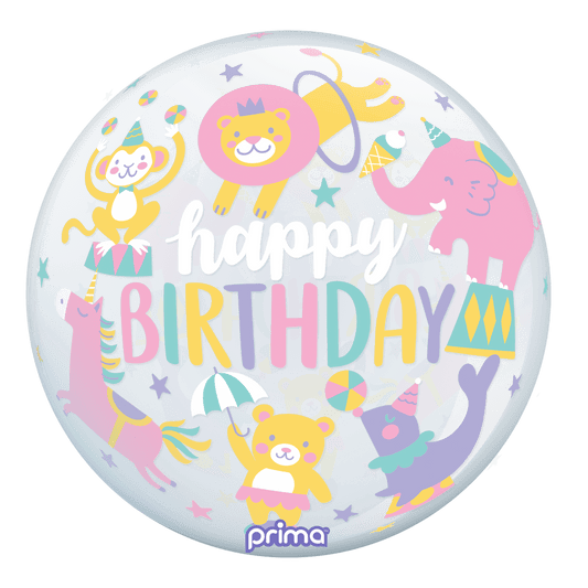 20” Birthday Pastel Circus Sphere - BAM Party Global