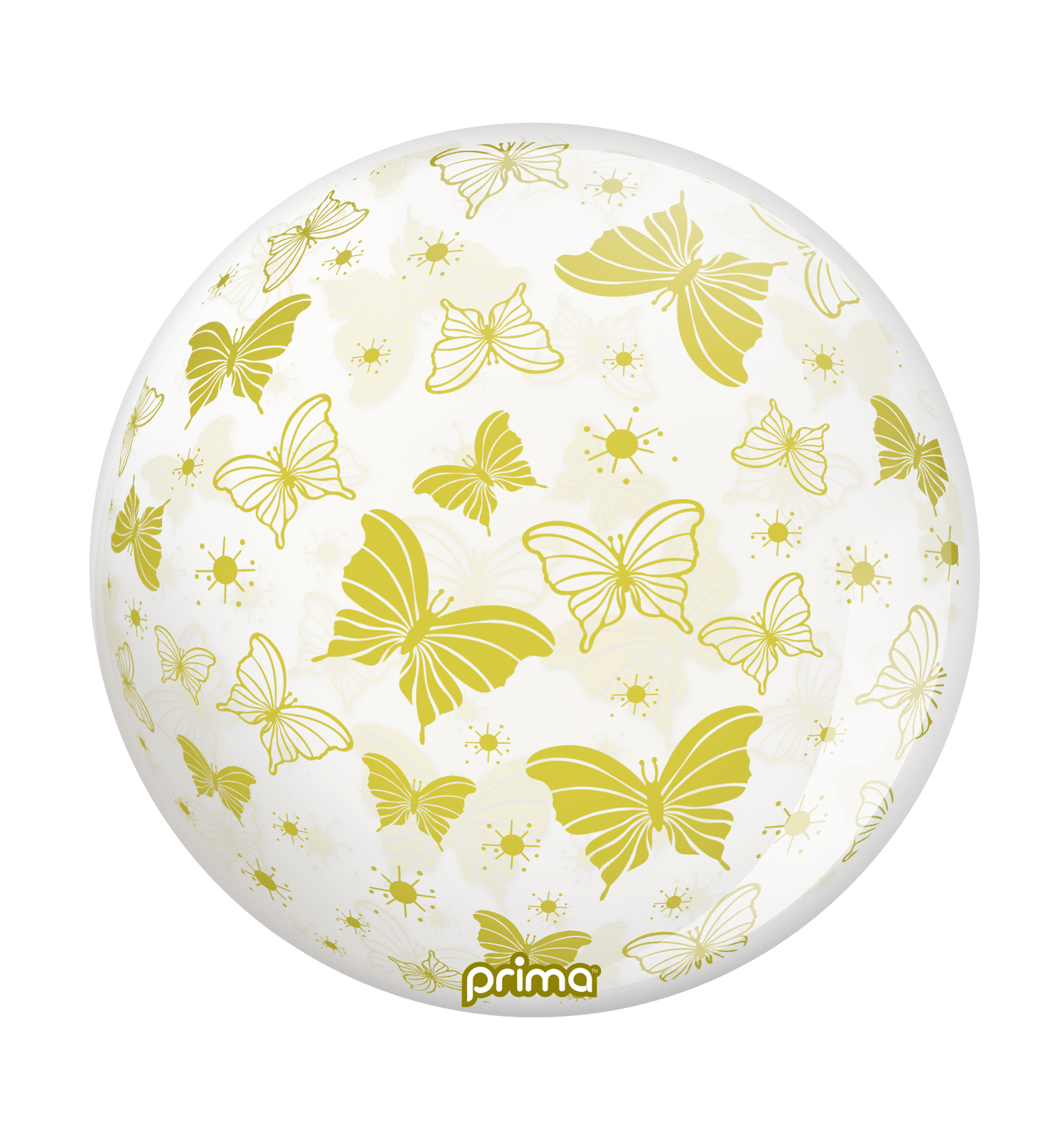 20” Gold Butterflies Sphere - BAM Party Global