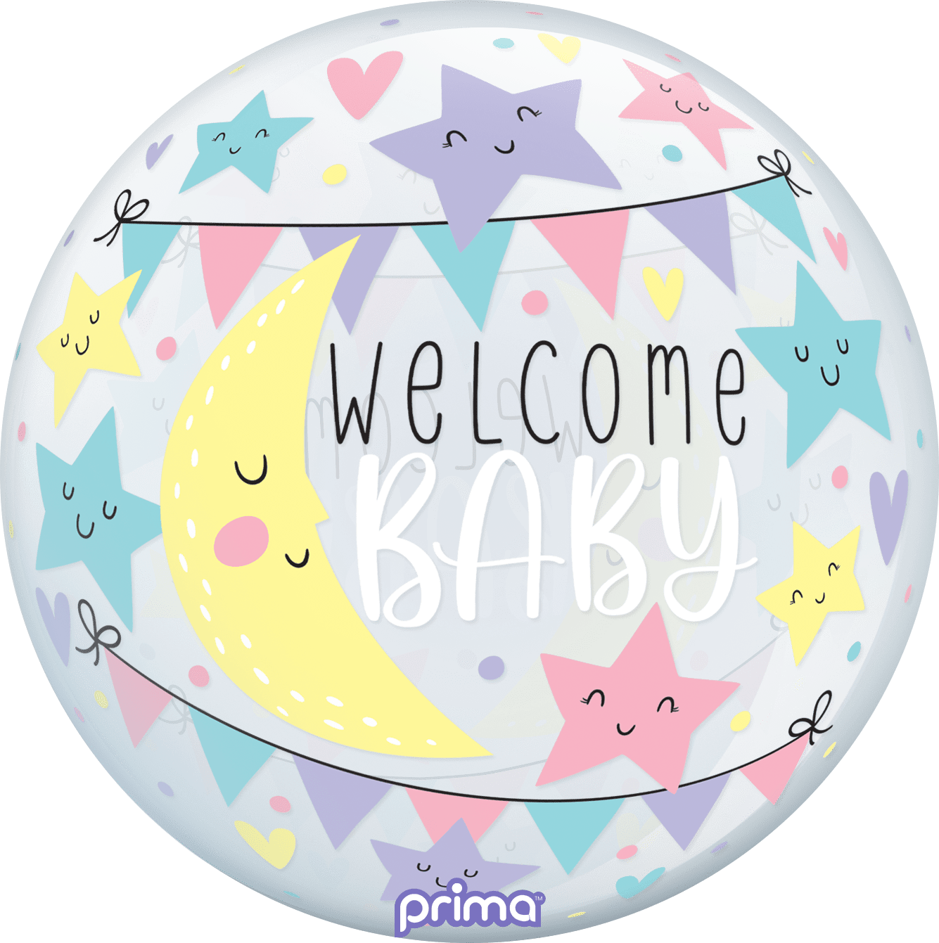 20” Moon & Stars Baby Sphere - BAM Party Global