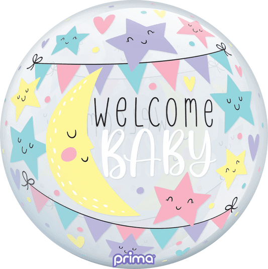 20” Moon & Stars Baby Sphere - BAM Party Global