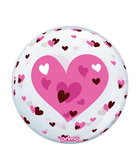 20” Pink Hearts Sphere - BAM Party Global