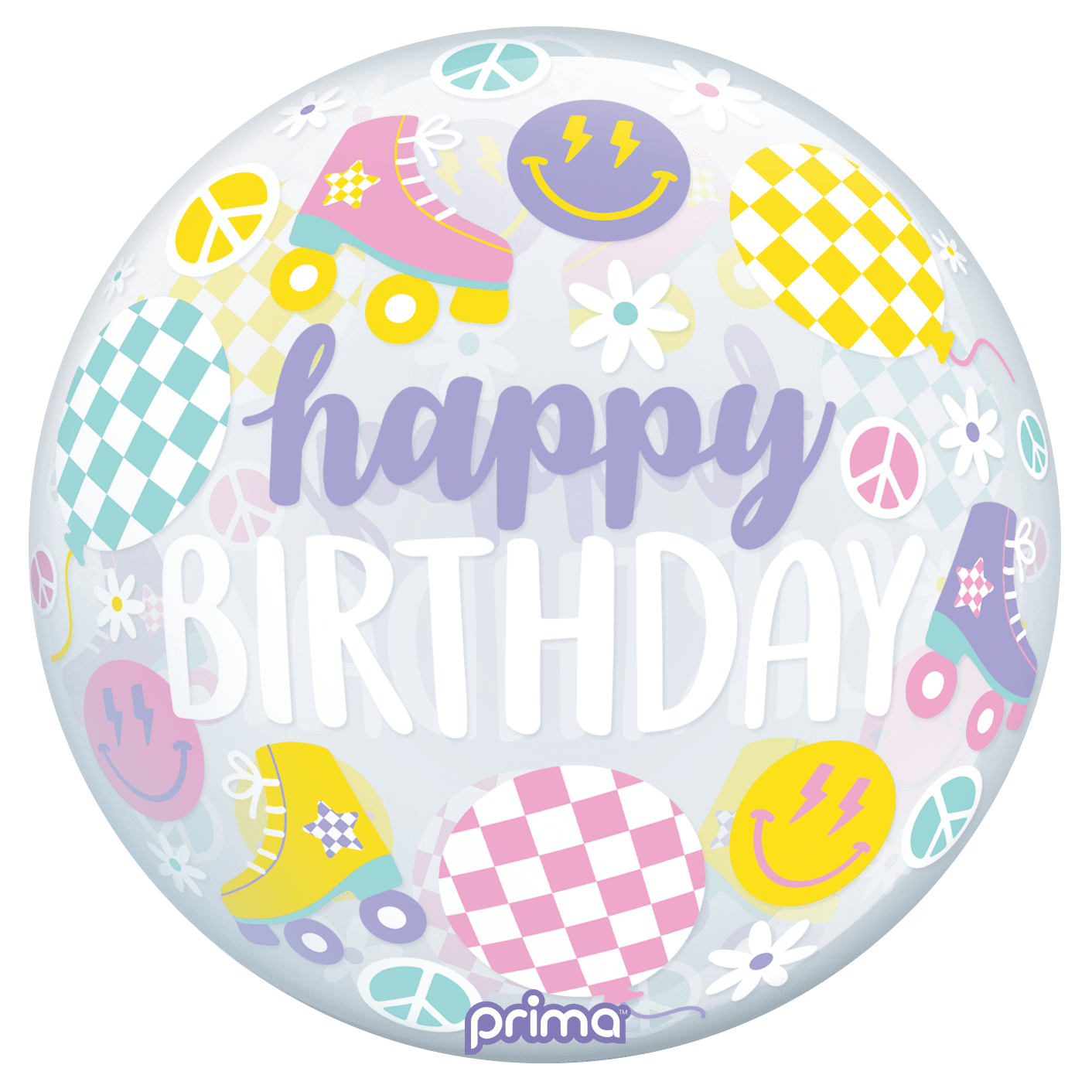 20” Retro Skates Birthday Sphere - BAM Party Global