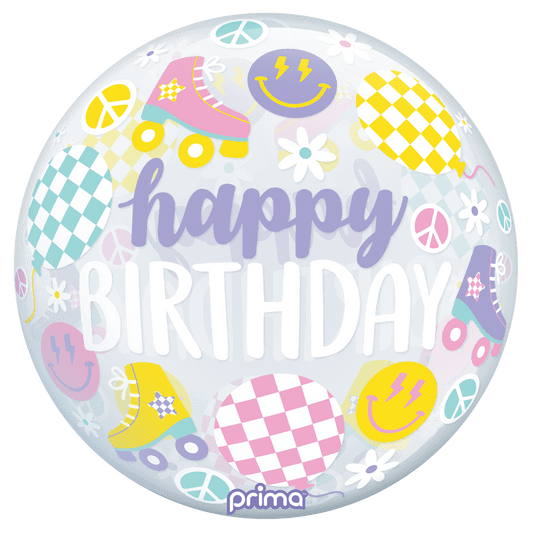 20” Retro Skates Birthday Sphere - BAM Party Global