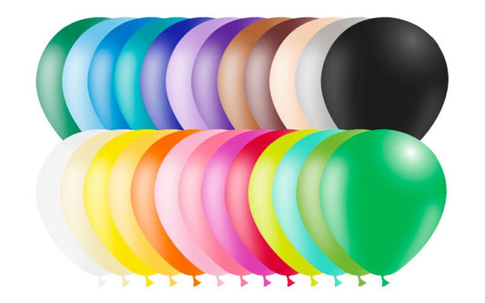 Balloonia 10" Assorted Latex Balloons - 100ct - BAM Party Global