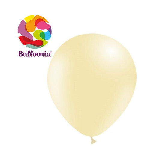 Balloonia 10" Ivory Latex Balloons - 100ct - BAM Party Global