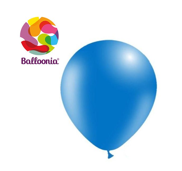 Balloonia 10" Latex Blue 100ct - BAM Party Global