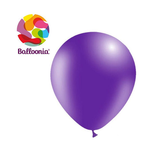 Balloonia 10" Purple Latex Balloons - 100ct - BAM Party Global