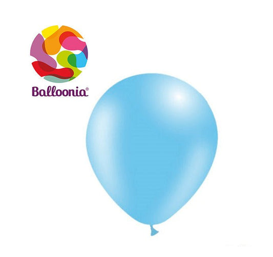 Balloonia 10" Sky Blue Latex Balloons - 100ct - BAM Party Global