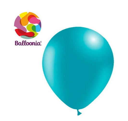 Balloonia 10" Turquoise Latex Balloons - 100ct - BAM Party Global