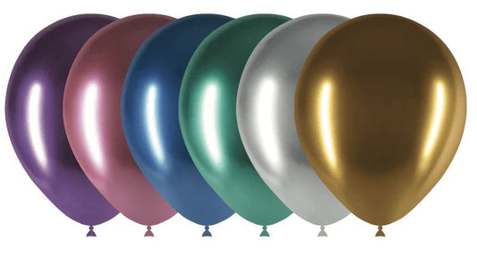 Balloonia 12" Brilliant Assorted Latex Balloons - 25ct - BAM Party Global