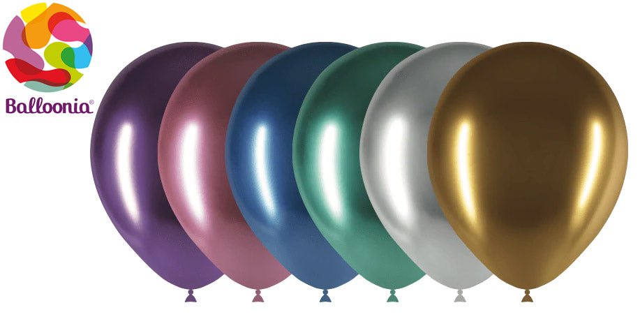 Balloonia 12" Brilliant Assorted Latex Balloons - 50ct - BAM Party Global