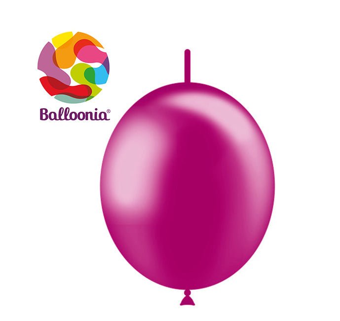 Balloonia 12" Decolink Fuchsia Latex Balloon 100ct - BAM Party Global