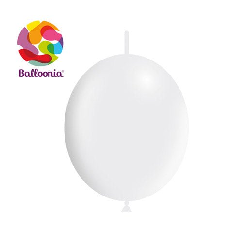 Balloonia 12" Decolink Latex White 100ct - BAM Party Global