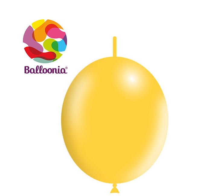 Balloonia 12' Decolink Latex Yellow 100ct - BAM Party Global