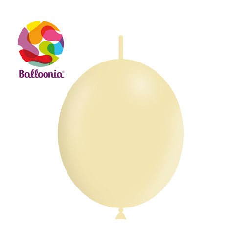 Balloonia 12" Decolink Matte Latex Yellow 50ct - BAM Party Global