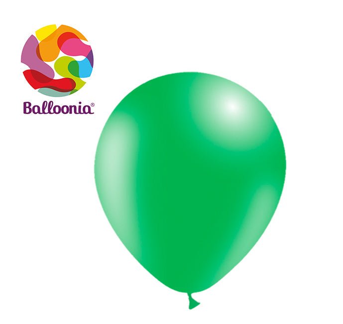 Balloonia 12" Latex Green 50ct - BAM Party Global