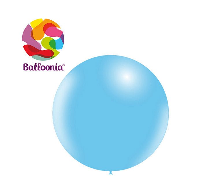 Balloonia 2ft Sky Blue Latex Balloon 5ct - BAM Party Global