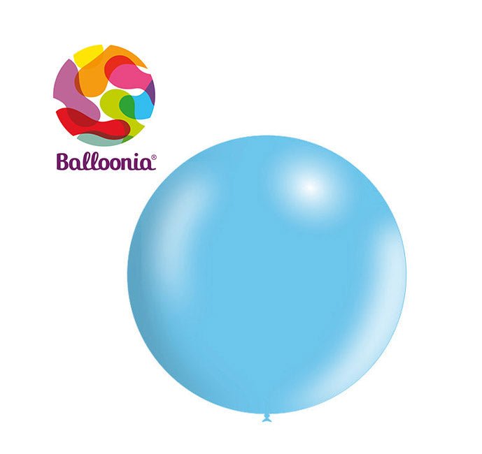 Balloonia 2ft Sky Blue Metallic Balloon 5ct - BAM Party Global