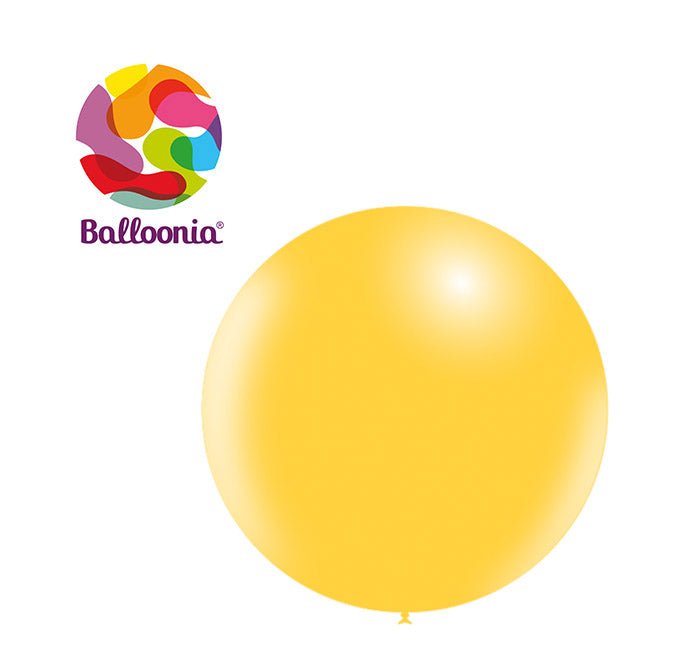 Balloonia 2ft Yellow Latex Balloon 5ct - BAM Party Global