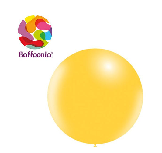 Balloonia 2ft Yellow Latex Balloon 5ct - BAM Party Global