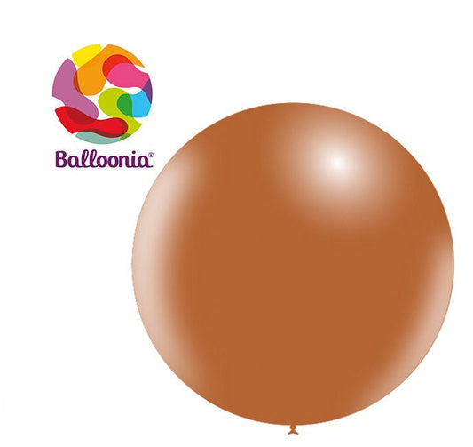 Balloonia 3ft Latex Brown 5ct - BAM Party Global