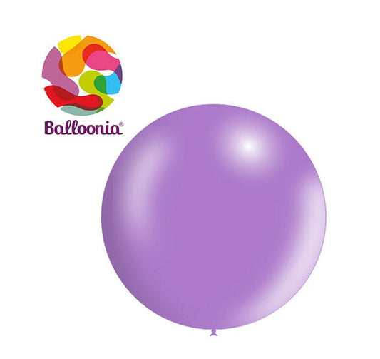 Balloonia 3ft Metallic Latex Lavender 5ct - BAM Party Global