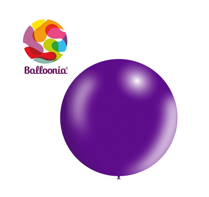 Balloonia 3ft Metallic Purple 5ct - BAM Party Global