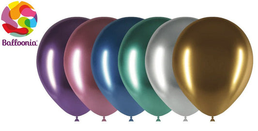 Balloonia 5" Brilliant Latex Assorted 100ct - BAM Party Global