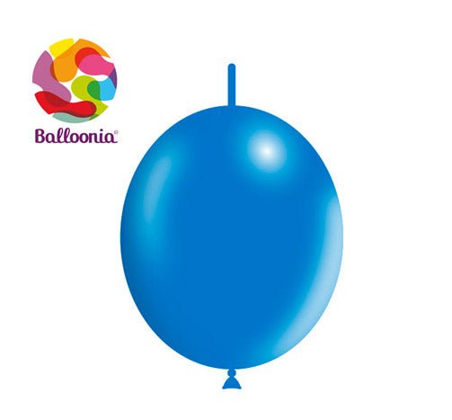 Balloonia 6" Blue Decolink Balloon 100ct - BAM Party Global