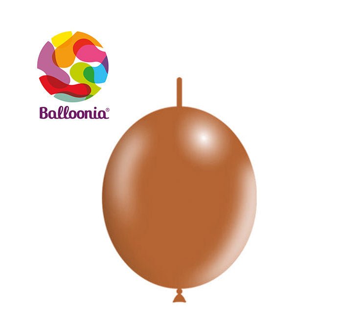 Balloonia Decolink 12" Brown Latex Balloons - 50ct - BAM Party Global