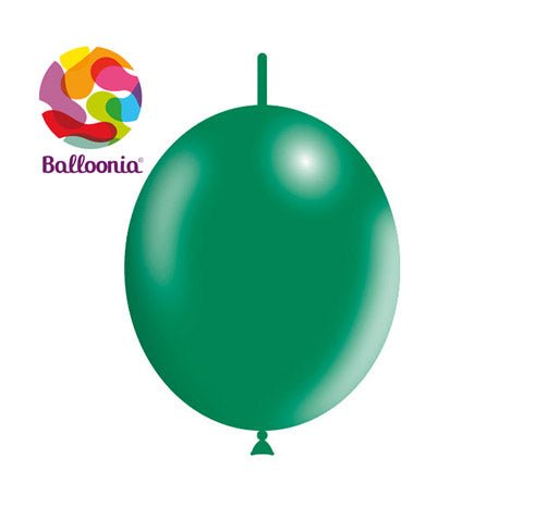 Balloonia Decolink 12" Forest Green Latex Balloons - 100ct - BAM Party Global