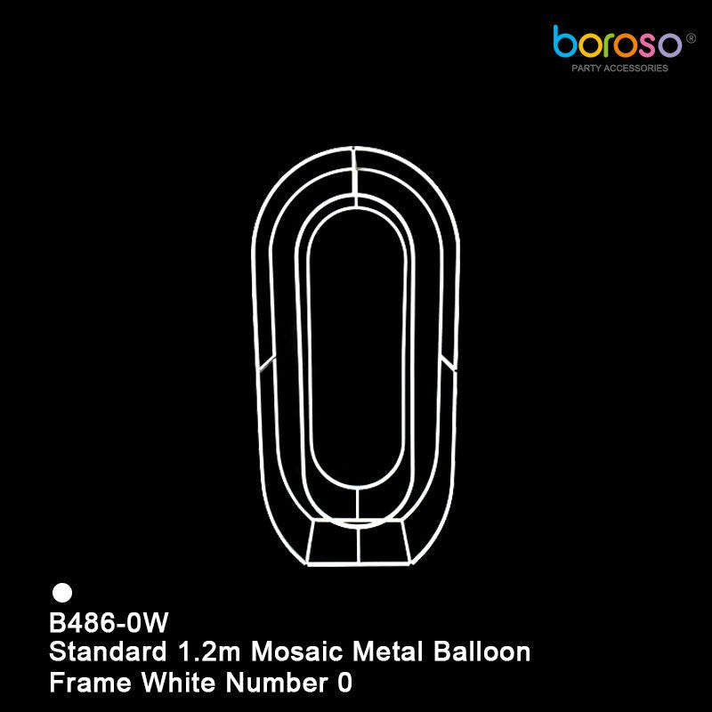 Mosaic Metal Balloon Frame 0-9 - BAM Party Global