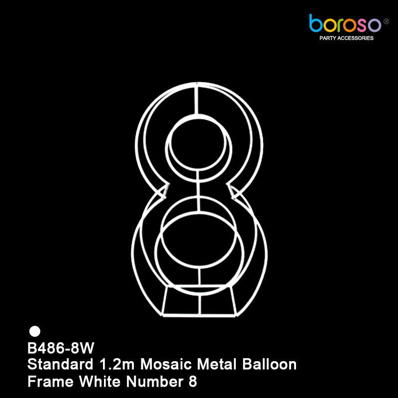 Mosaic Metal Balloon Frame 0-9 - BAM Party Global