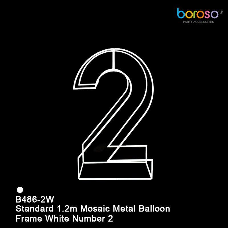 Mosaic Metal Balloon Frame 0-9 - BAM Party Global