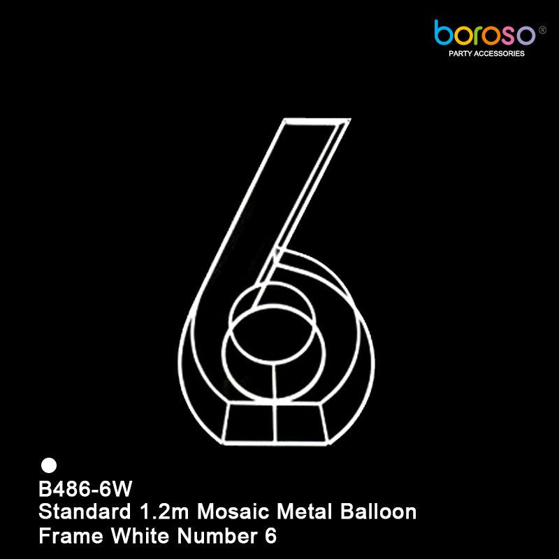 Mosaic Metal Balloon Frame 0-9 - BAM Party Global